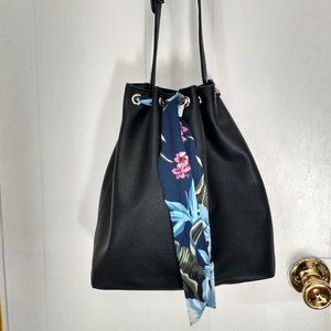 NWOT Barney's Vegan Pebbled Leather Hobo Satchel